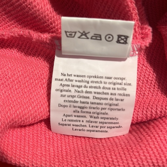 Cakewalk ~new~Pink Short Sleeve Sweatshirt with Orange - Picture 7 of 9